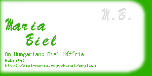 maria biel business card